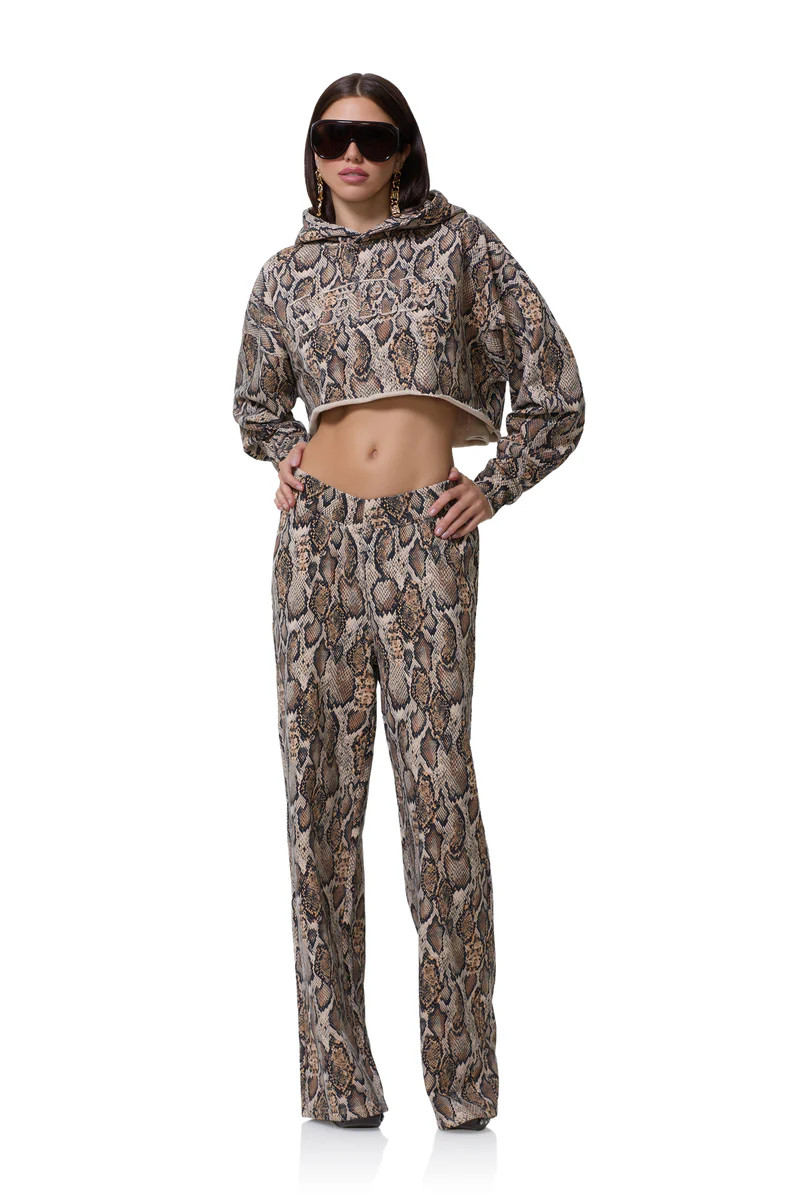 Darius Cropped Hoodie - Sand Serpent | ShopAFRM