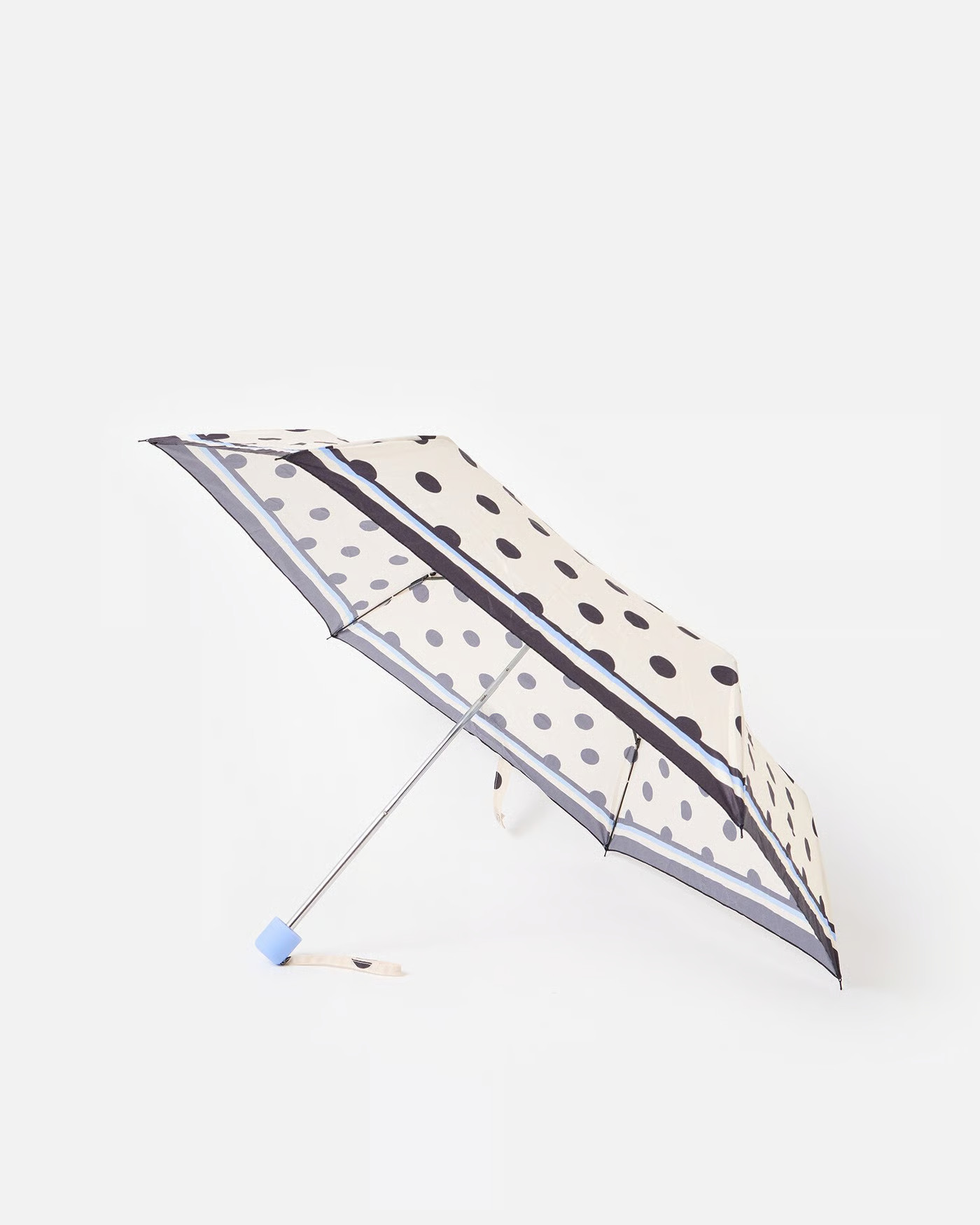 Blue & Monochrome Polka Dot Umbrella | Oliver Bonas | Oliver Bonas (Global)