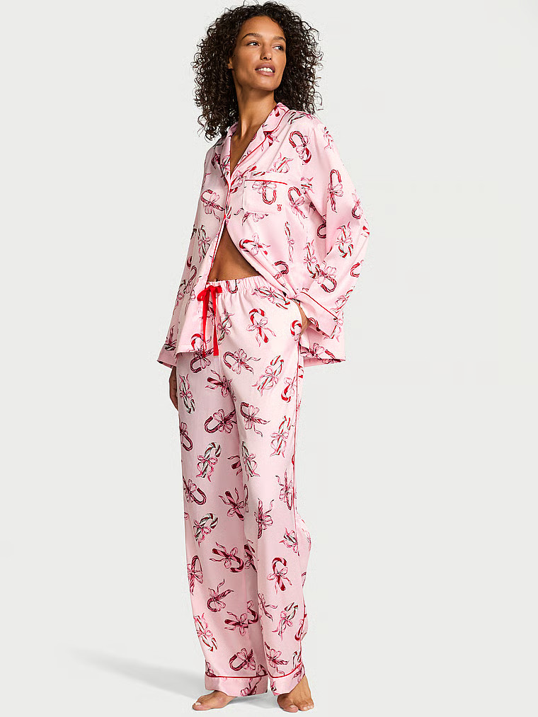 Buy Glazed Satin Long Pajama Set, Print - Order Pajamas Sets online - Victoria's Secret US | Victoria's Secret (US / CA )