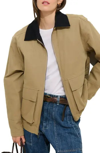 Alex Mill Essex Cotton Canvas Jacket in Khaki at Nordstrom Rack, Size X-Small | Nordstrom Rack