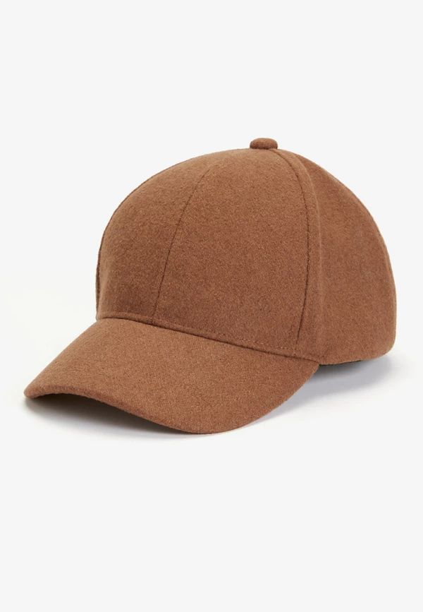 Brown Felt Baseball Hat | Maurices