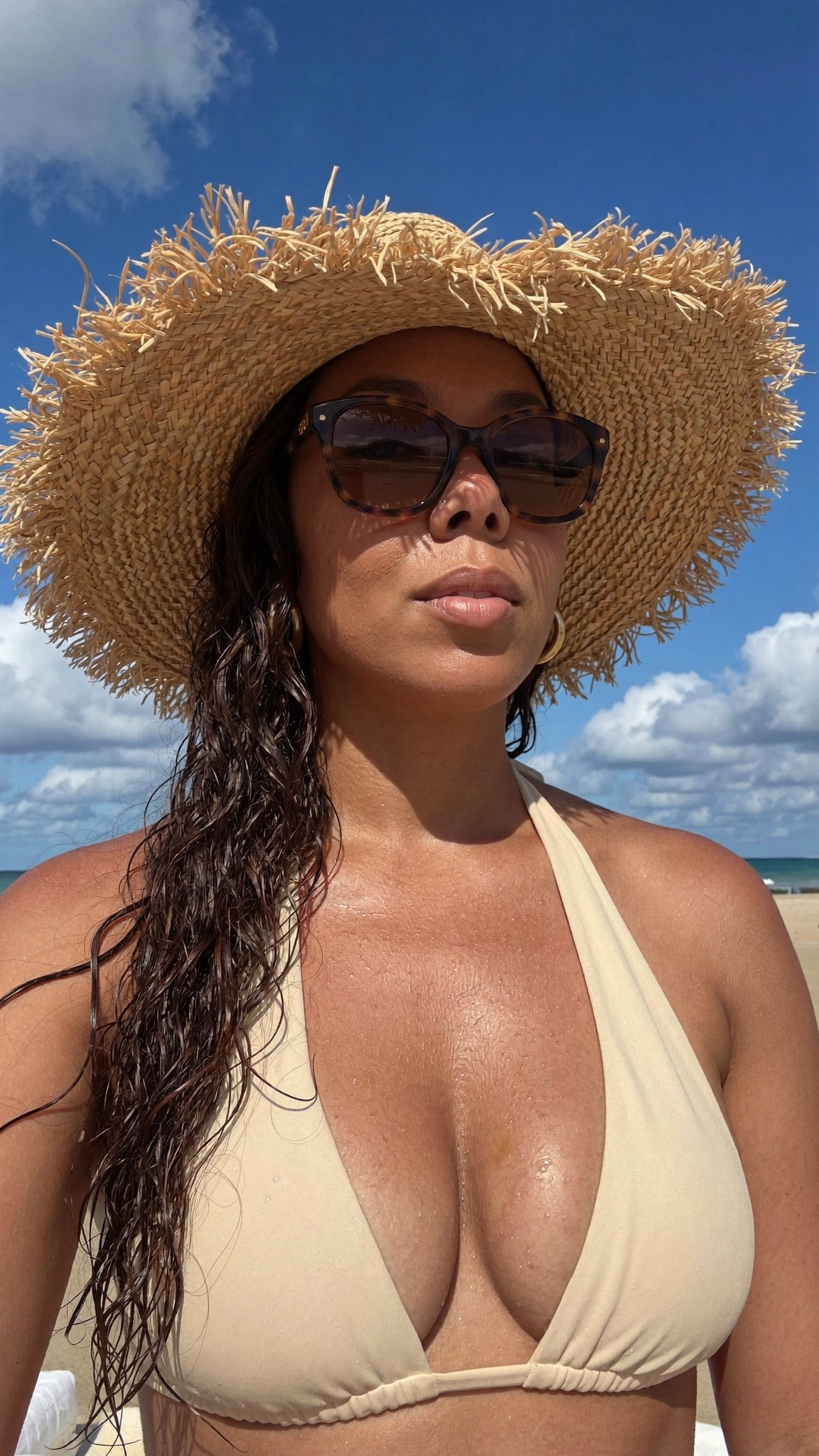 Neutral bikini moment 🤍
This triangle halter bikini set is the perfect minimal swimwear look for beach days, tropical vacations, and poolside lounging. The flattering string bikini style and neutral tone make it an easy summer staple.

Perfect for vacation outfits, beachwear, resort wear, and summer swim style.

Shop this neutral bikini, beach accessories, and my sunglasses in my LTK store. ✨

#LTKTravel #LTKOver40 #LTKootd