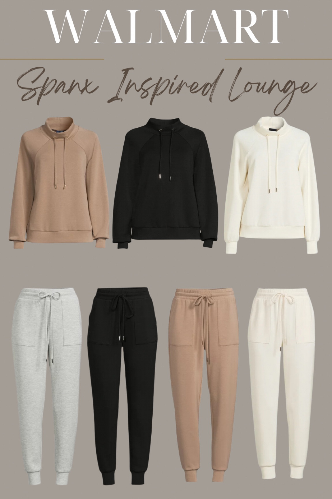 Walmart Spanx inspired lounge separates. 

Spanx Lookalike. Scuba knit. 

#LTKMidsize #LTKOver40 #LTKTravel