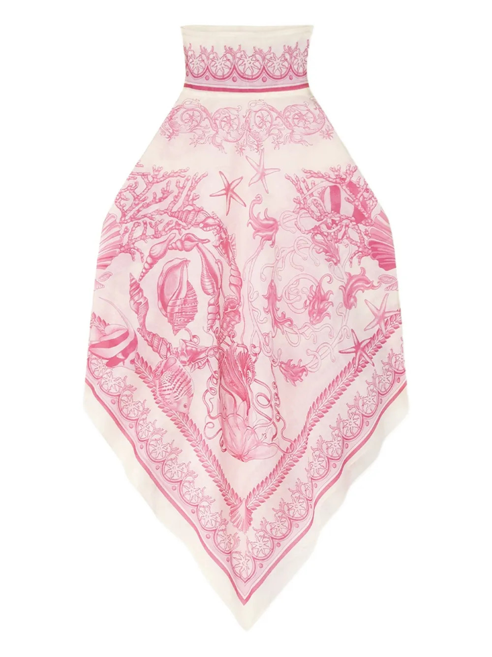 Versace Underwater Barocco cover-up Foulard Top | Neutrals | FARFETCH | Farfetch Global