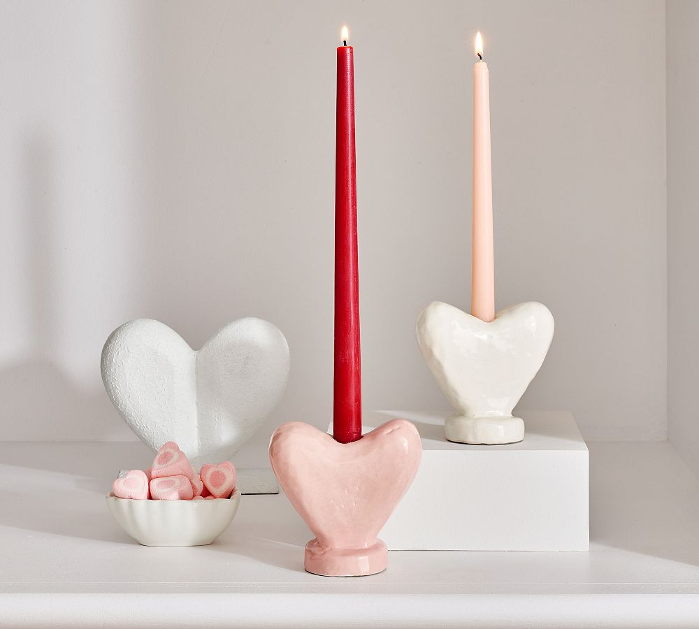 Heart Shaped Candle Holder | Pottery Barn (US)