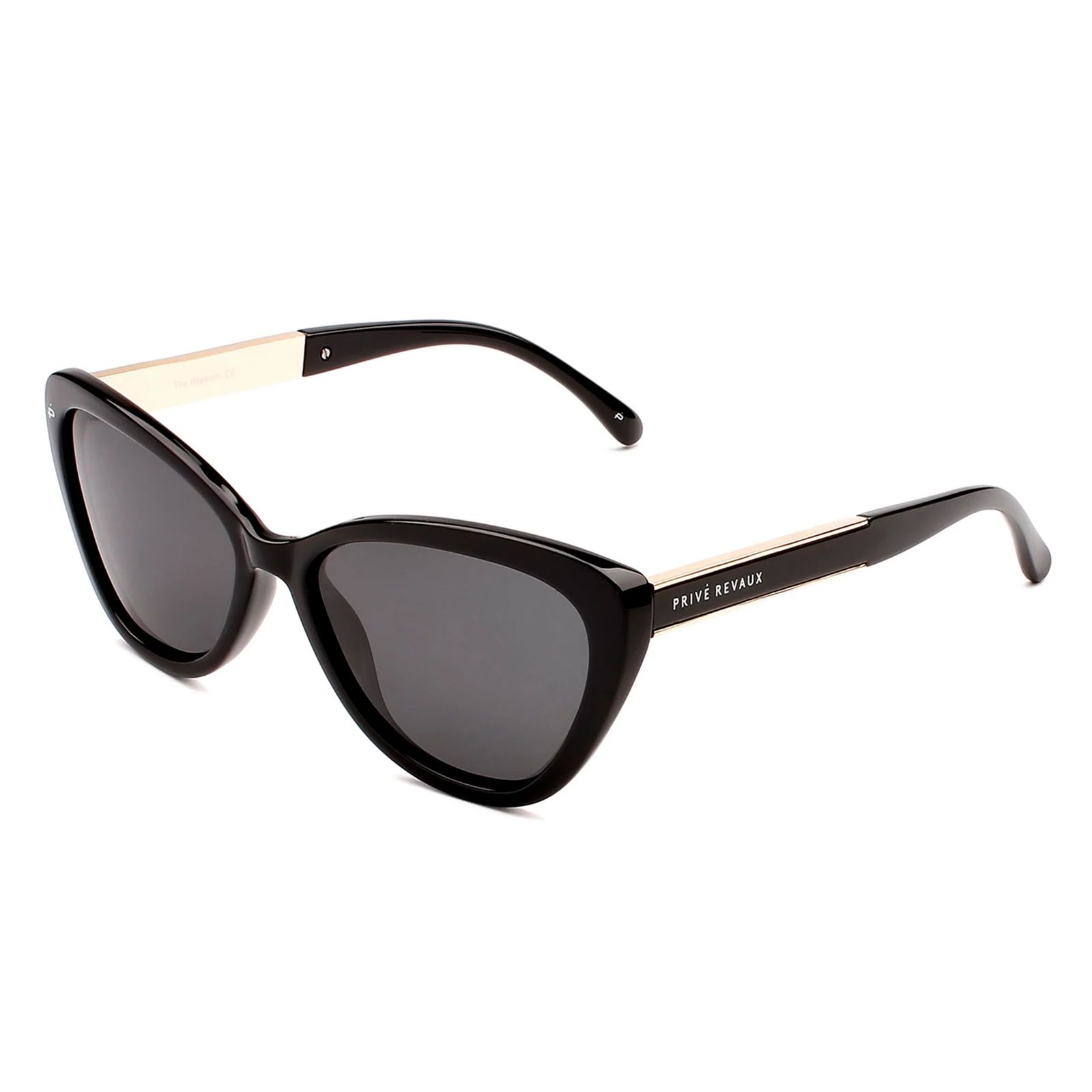 PRIVÉ REVAUX The Hepburn 57mm Cat-Eye Polarized Sunglasses, Black | Kohl's