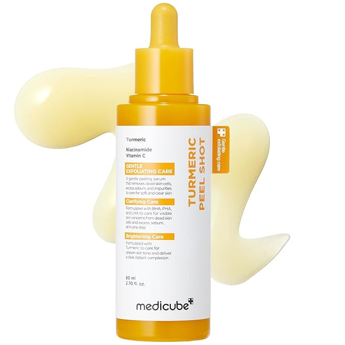 medicube Peel Shot with Turmeric | Reset in One Step | Gentle Exfoliating Serum with BHA, LHA & P... | Amazon (US)