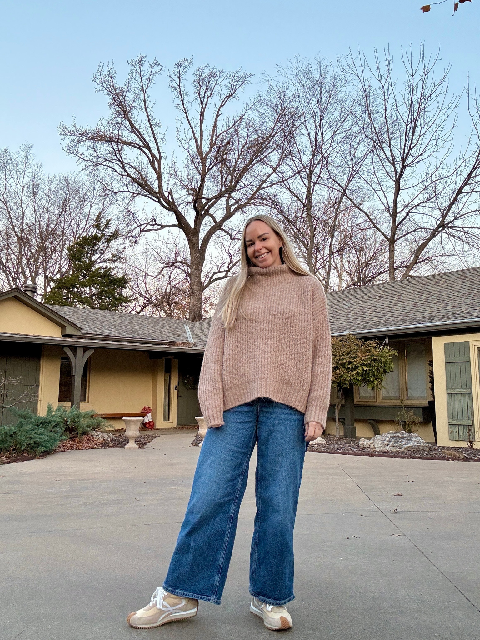 Resisting the urge to front tuck is a real problem these days - ha! 

Ok but these sneakers!! They were a splurge and have been worth every penny to me. Perfect for the girl who loves a little luxury!

#LTKGiftGuide #LTKStyleTip