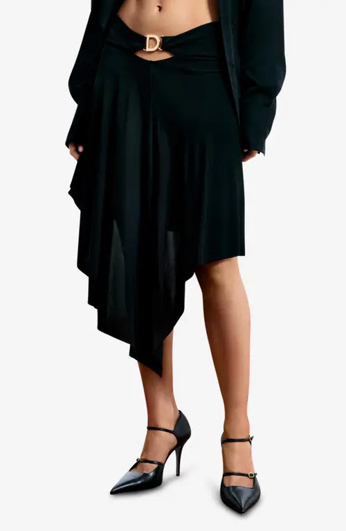 Desigual Asymmetric Skirt in Black at Nordstrom, Size Small | Nordstrom