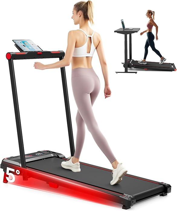 Walking Pad Treadmill, Anylife Incline Walking Pads Under Desk 330lb Capacity, 2.5HP Portable Tre... | Amazon (US)