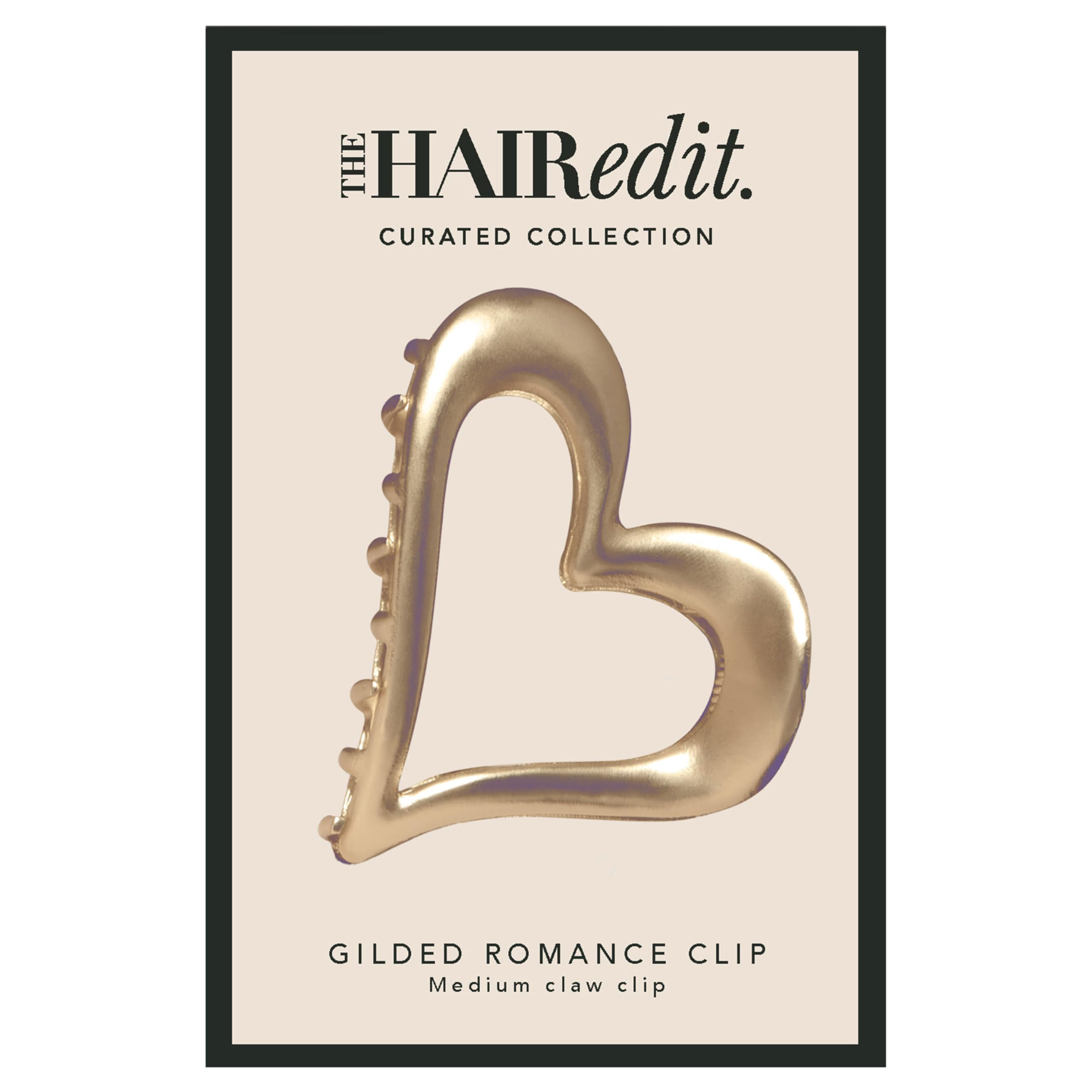 The Hair Edit Gilded Romance Heart Claw Clip, Medium Size Hair Accessory for Women, Perfect for H... | Amazon (US)
