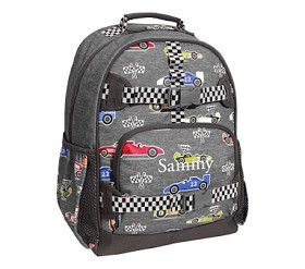 Mackenzie Race Cars Glow-in-the-Dark Backpacks | Pottery Barn Kids