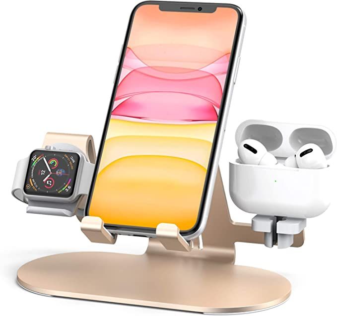 Amazon.com: 3 in 1 Aluminum Charging Station for Apple Watch Charger Stand Dock for iWatch Series... | Amazon (US)