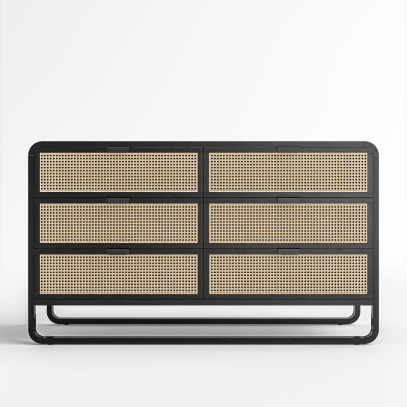 Anaise Cane Six-Drawer Dresser + Reviews | Crate & Barrel | Crate & Barrel