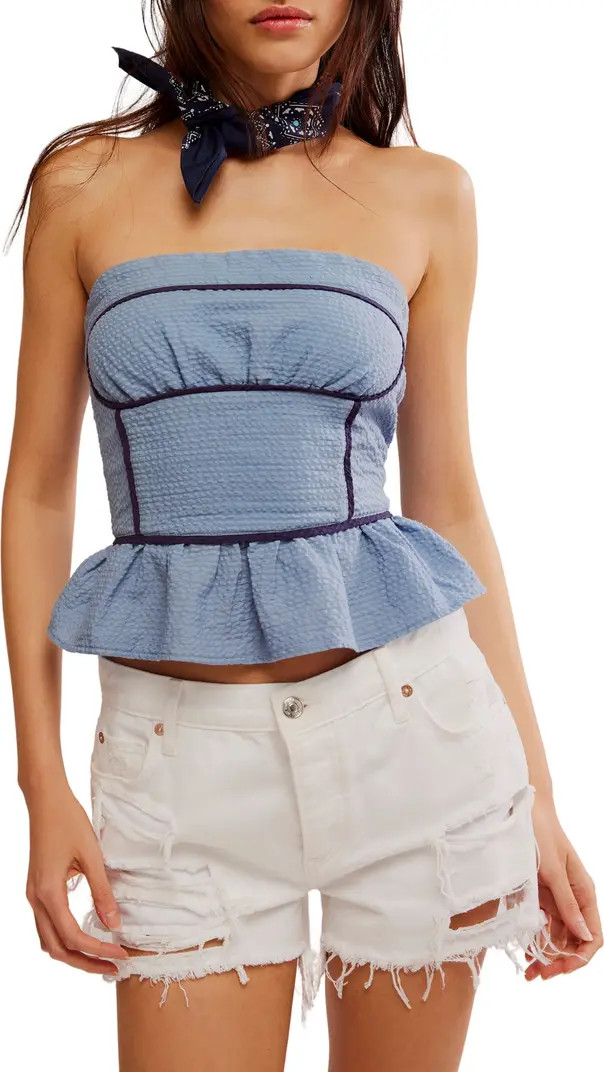Free People Tara Strapless Tie Back Corset Top | Nordstromrack | Nordstrom Rack