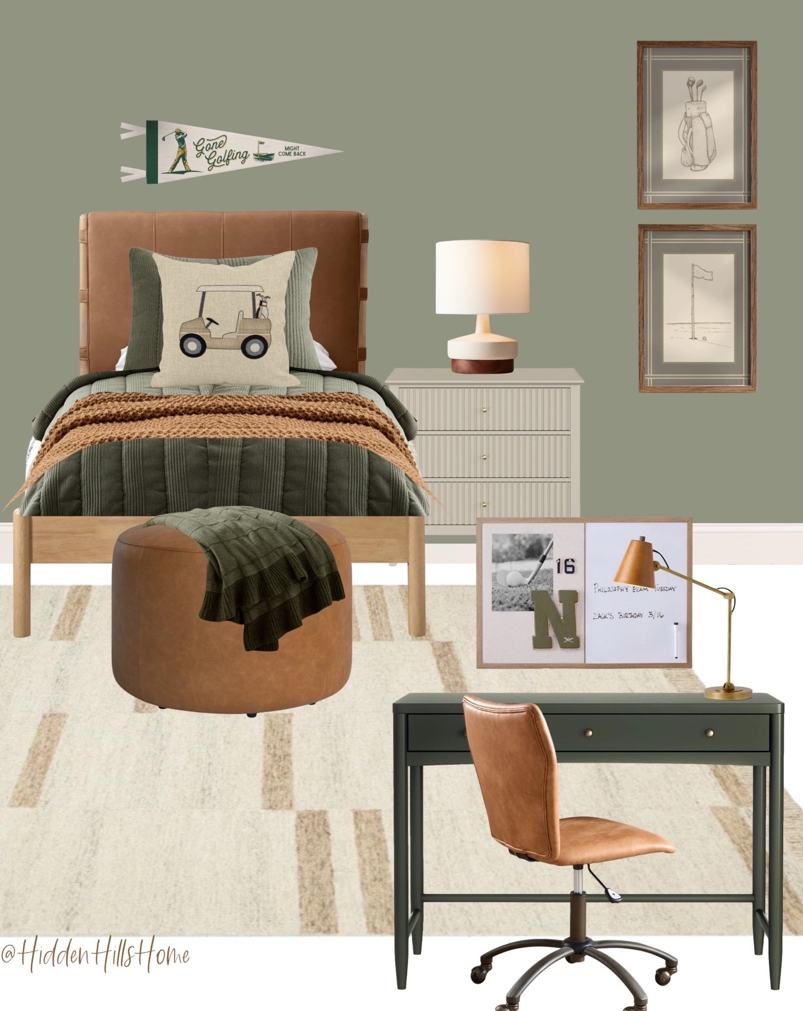 Boys golf themed bedroom, boys room decor mood board, kids bedroom design, golf artwork, toddler bedroom decor ideas #golf

#LTKKids #LTKSaleAlert #LTKHome