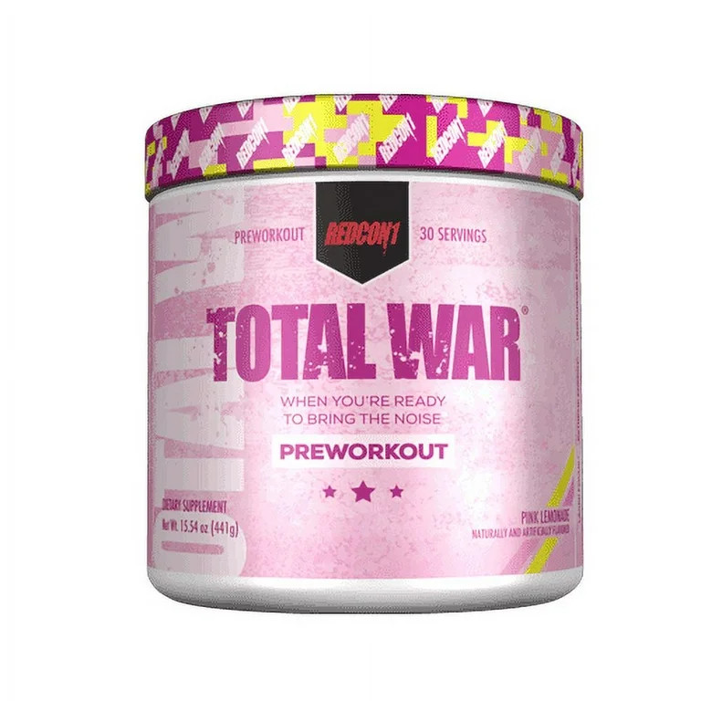 Redcon1, Total War, Preworkout, Pink Lemonade, Powder, 30 Servings | Walmart (US)
