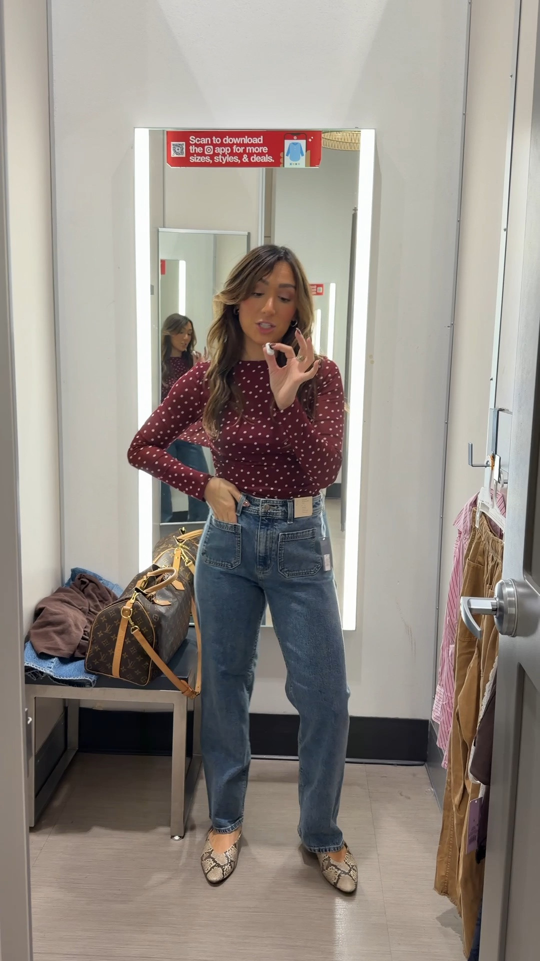Size s top and 4 jean