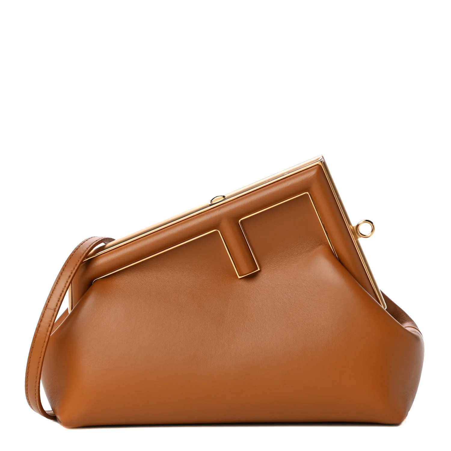FENDI Shiny Nappa Small Fendi First Caramello | FASHIONPHILE (US)