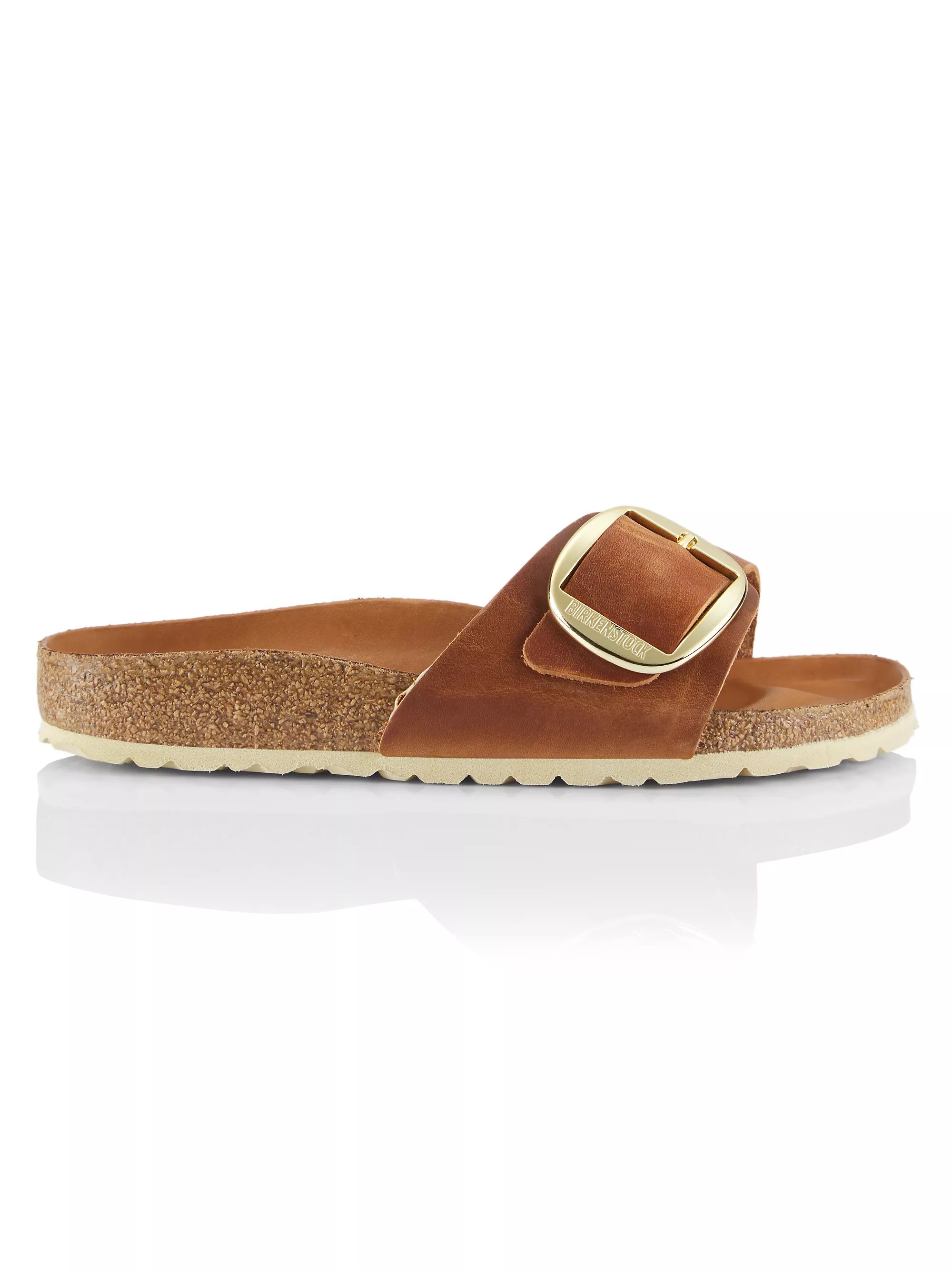 Madrid Big-Buckle Leather Sandals | Saks Fifth Avenue