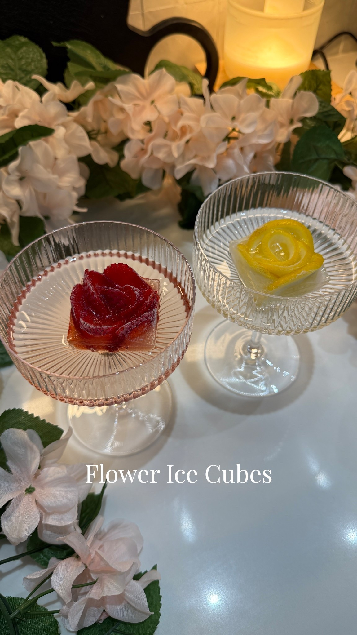 The easiest way to make drinks look fancy 🍋🌹 These floral ice cubes instantly elevate cocktails or mocktails.

#LTKfoodie #LTKspring #LTKSeasonal