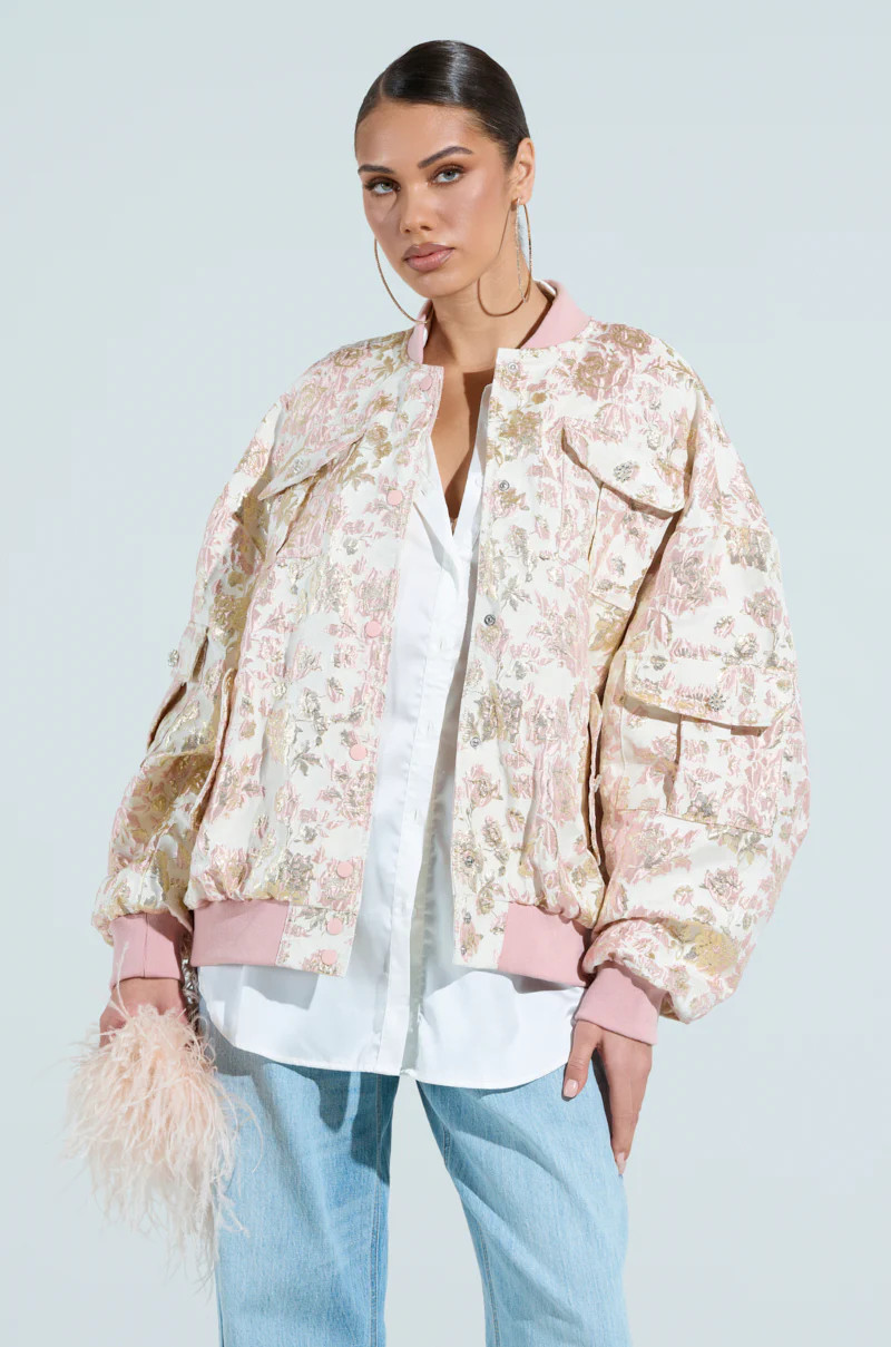 TAKE CARE BROCADE BOMBER | AKIRA