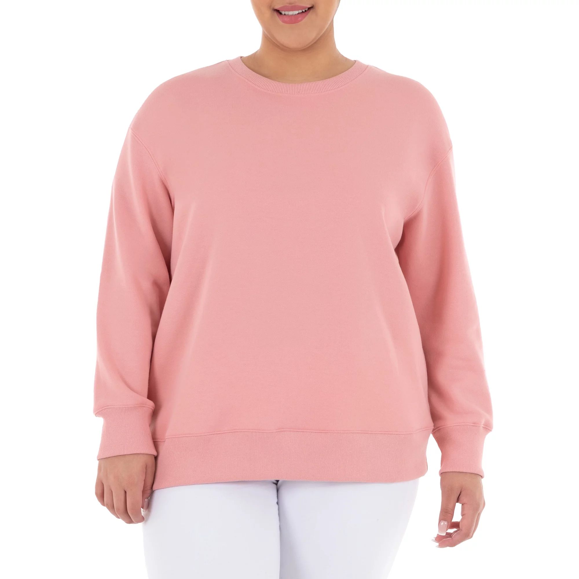 Terra & Sky Women's Plus Size Fleece Sweatshirt | Walmart (US)