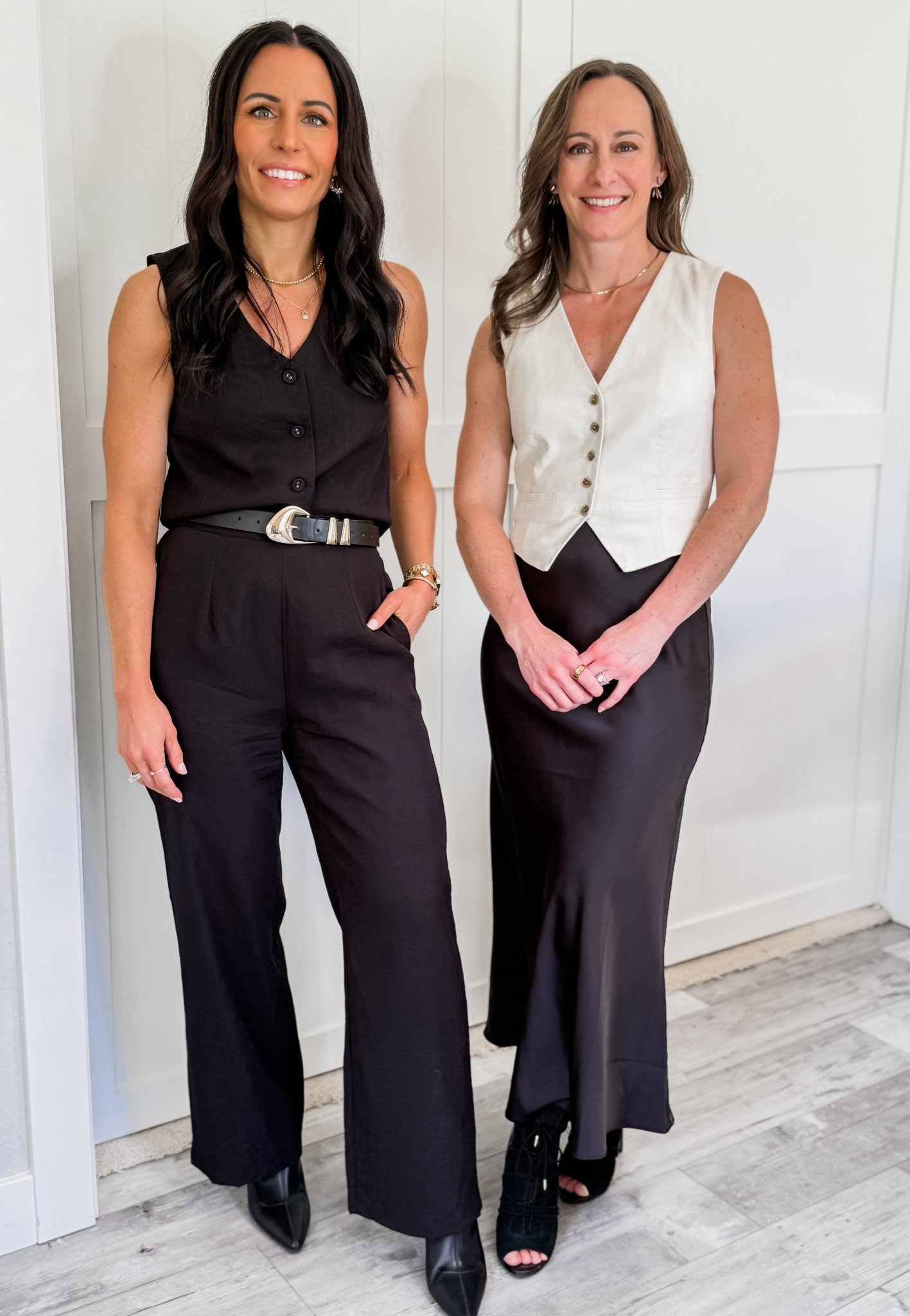 Podcast recording day fits 🎙️🖤🤍
Comfy, classic, and neutral, these outfits are easy to wear but still feel polished. 

neutral outfit, black 2-piece set, white vest, silk midi skirt, monochrome outfit, capsule wardrobe, podcast outfit, summer neutrals, chic style, minimalist fashion, elevated basics, comfy chic, women’s workwear, business chic, office style 

#LTKFindsUnder100 #LTKPetite #LTKWorkwear