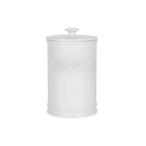 Everyday White® by Fitz and Floyd Bistro Coffee Canister | Bed Bath & Beyond