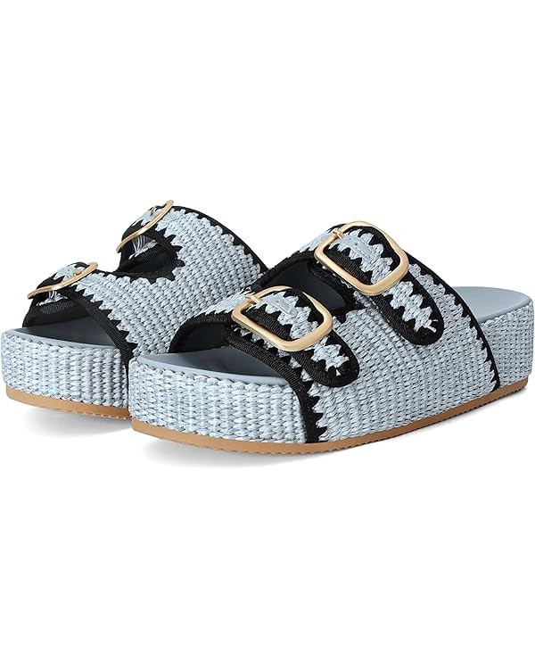Raffia Sandals for Women Platform Slide Sandals Espadrille Adjustable Double Buckle Summer Comfor... | Amazon (US)