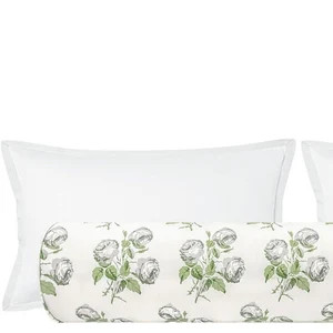 Colefax & Fowler Bowood // White + Leaf Bolster | Roll Pillow | Designer Bolster | Floral Print B... | Etsy (Global)