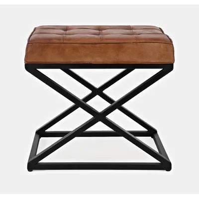 Lorilee Leather Tufted Ottoman | Wayfair North America