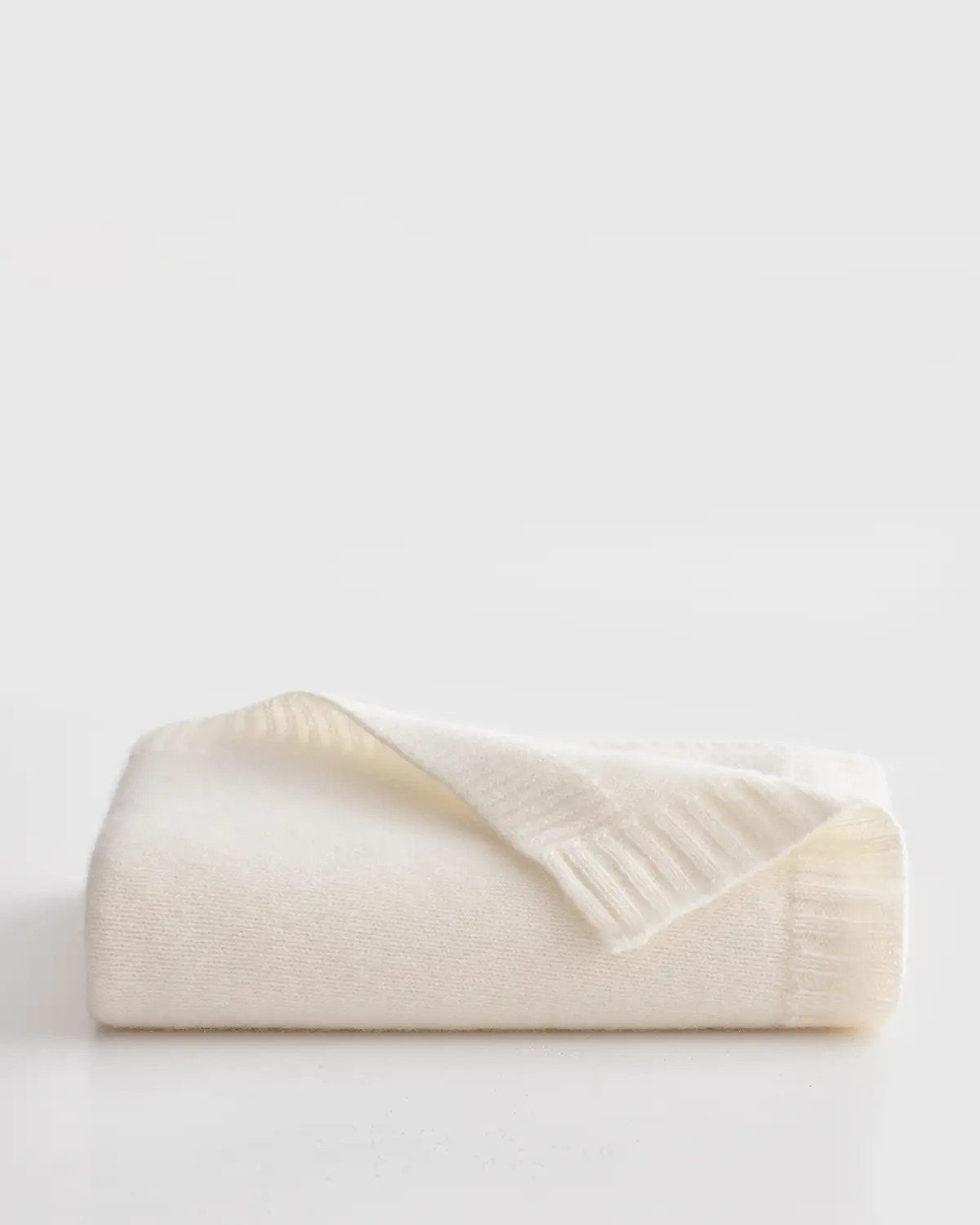 Luxe Knit Cashmere Baby Blanket in Ivory | Quince