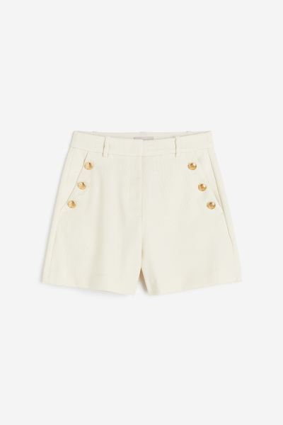 Button-detail shorts | H&M (UK, MY, IN, SG, PH, TW, HK)