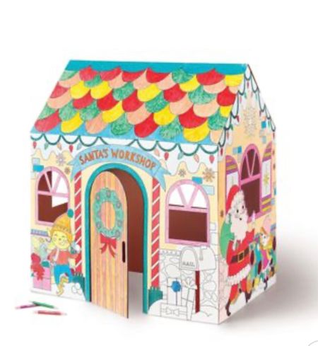 Color your own Santa’s workshop $20 life size cardboard playhouse that your kids can color and play in during the lead up to Christmas 

#LTKkids #LTKSeasonal #LTKHoliday