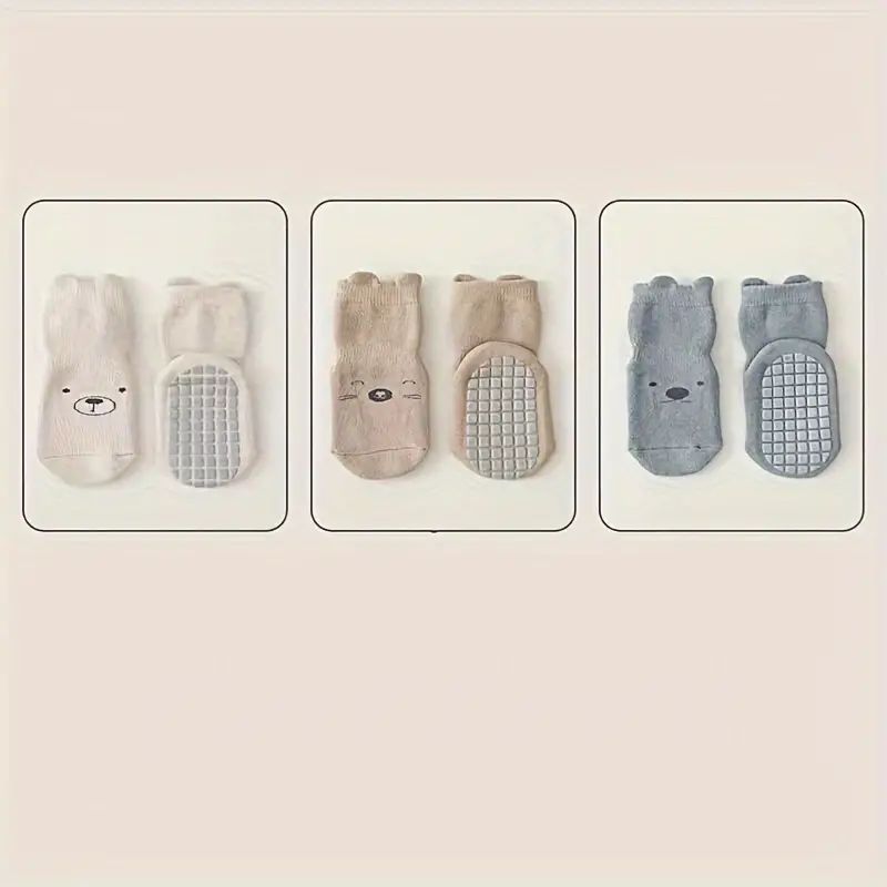 Baby Boy's Cute Animals Pattern Crew Socks Good Grip Comfy - Temu | Temu Affiliate Program