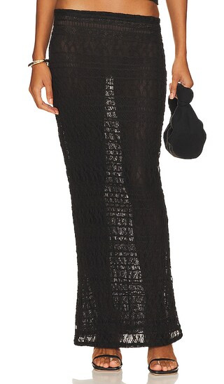 Lace Mermaid Skirt in Black | Revolve Clothing (Global)