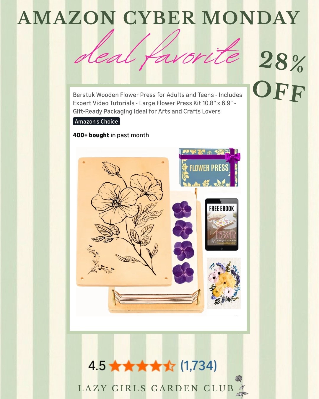 This is such a fun craft for gardening girls and I love that it’s on sale for Cyber Monday!🌸

#LTKHoliday #LTKCyberWeek #LTKGiftGuide