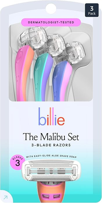 Billie Disposable Razors for Women - The Malibu Set | Amazon (US)