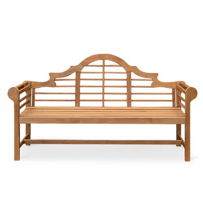 Bea Teak Outdoor Patio Garden Bench | Wayfair North America