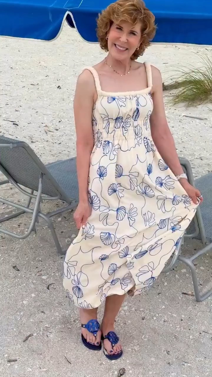 Some dresses make a statement. This one speaks fluent Sanibel. 🐚

Sanibel Island is one of the top shelling destinations in the world thanks to its unique east-west orientation, which allows the island to collect shells from the Gulf along its shores. 

So this dress felt especially appropriate for a day on the island. The cream background, beautiful blue shell appliqués, square neckline, flattering smocked waist, and breezy maxi length are every bit as charming as the shells that make Sanibel Island famous.

#LTKTravel #LTKdayinmylife #LTKSeasonal