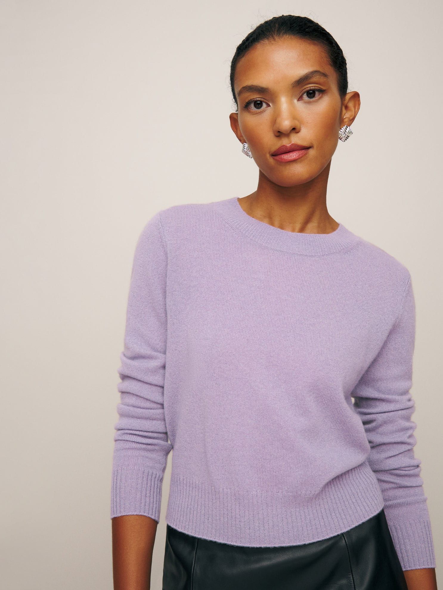 Dana Cashmere Crew Sweater | Reformation (US & AU)