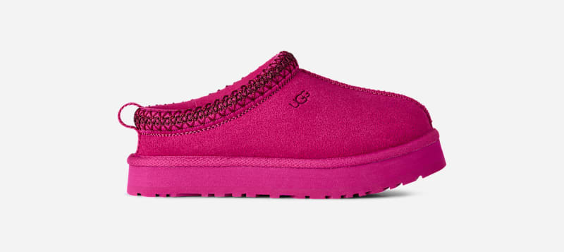 UGG® Kids' Tazz Suede Slippers in Dark Peony, Size 4K | UGG (US)