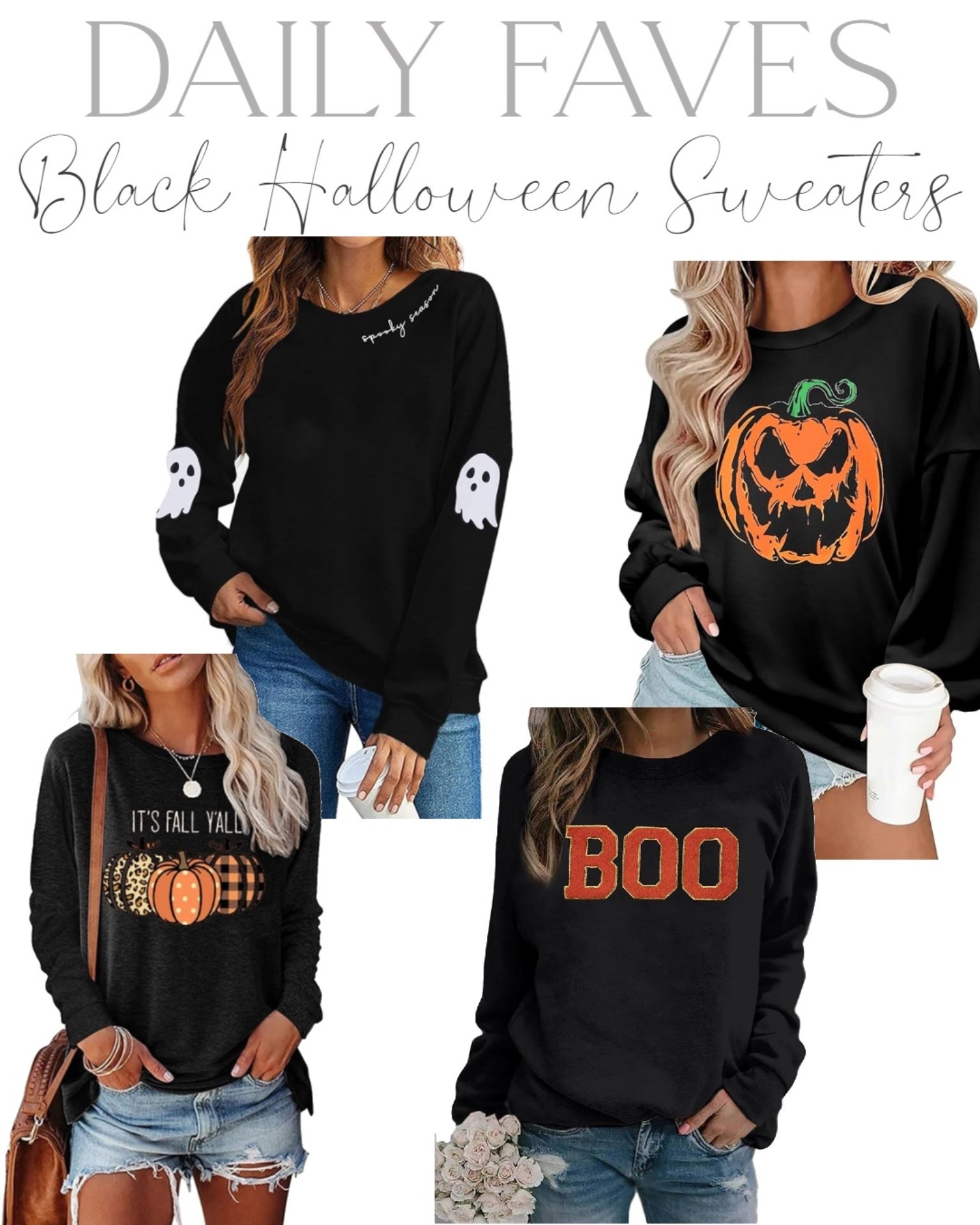 Cute black Halloween sweaters

#LTKStyleTip #LTKSeasonal #LTKHalloween