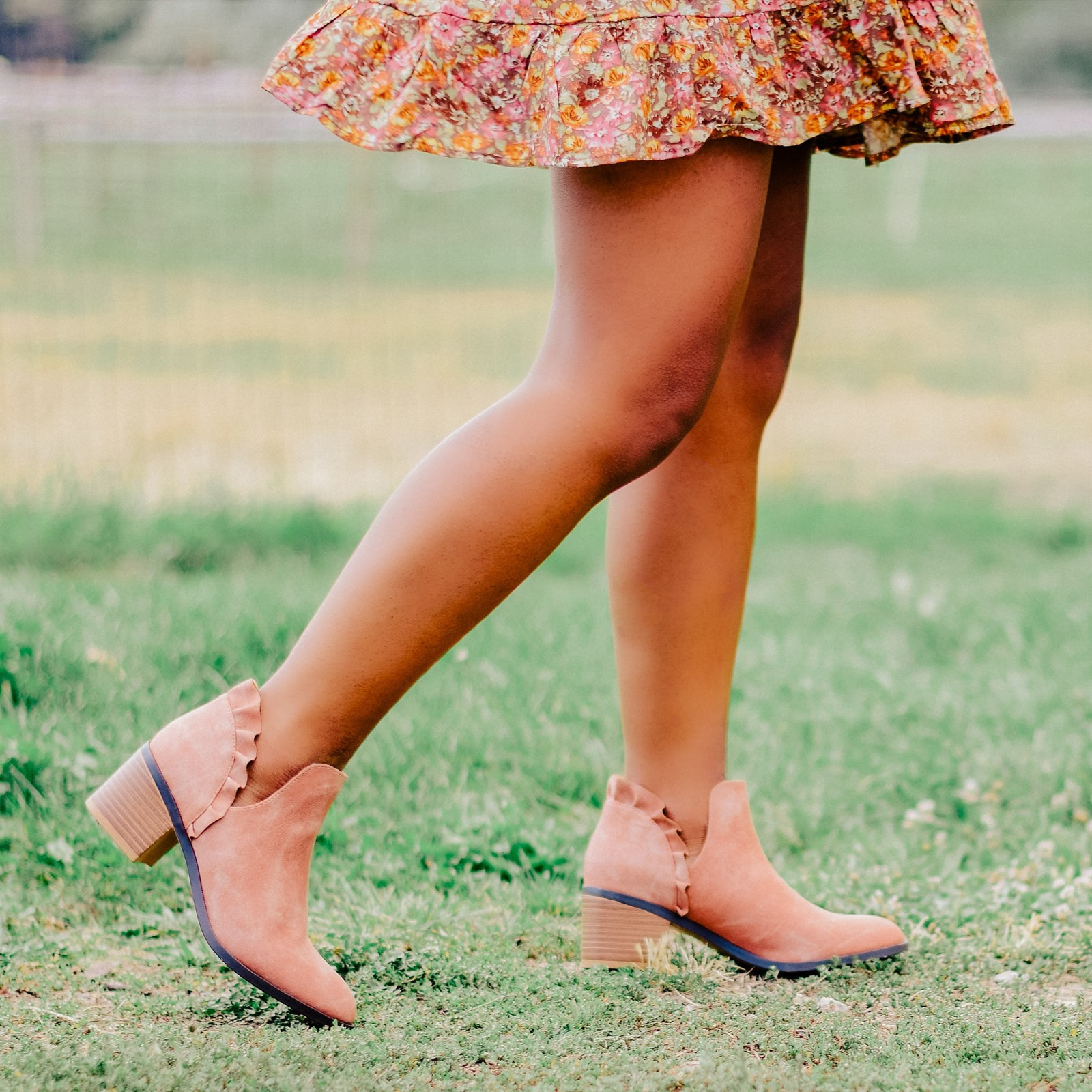 Ruffle Comfort Sole Booties | Jane