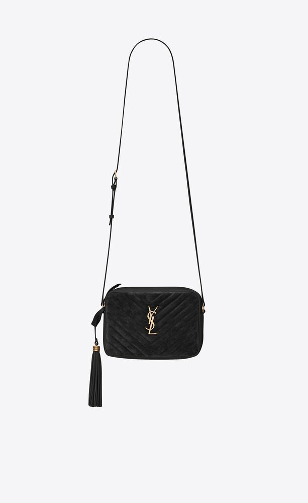 LOU camera bag in quilted suede and smooth leather | Saint Laurent __locale_country__ | YSL.com | Saint Laurent Inc. (Global)