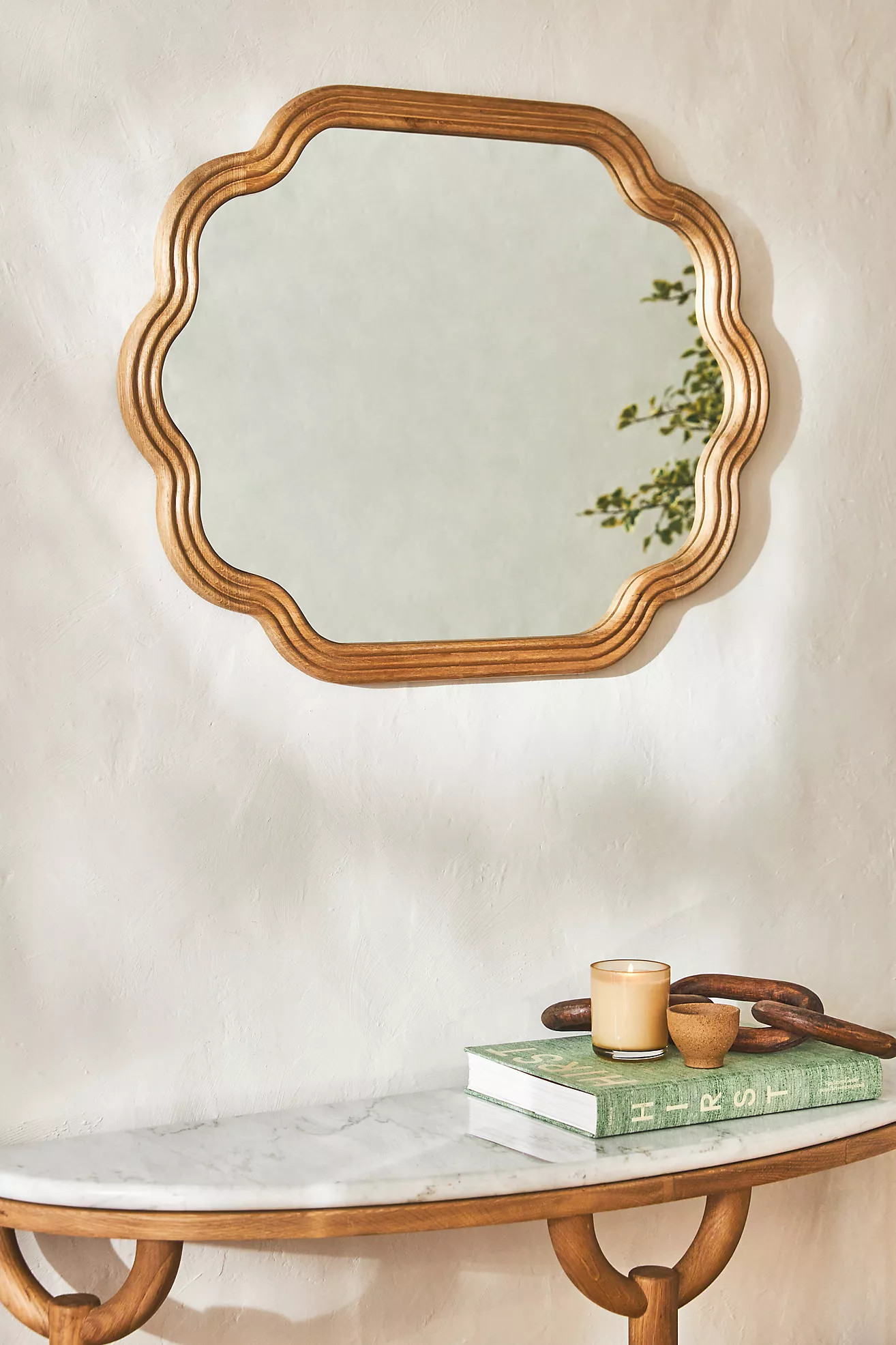 Clara Wooden Mirror | Anthropologie (US)