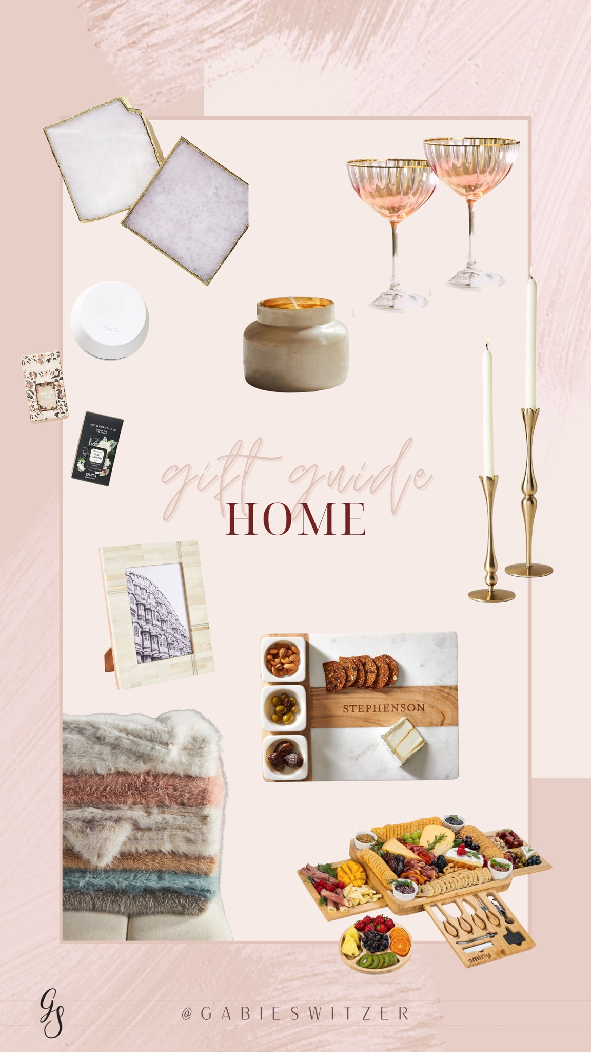 Gift ideas for the home! My sister is renovating her home, so here’s a few gifts I considered for her. I ended up choosing the faux fur blanket this year because it’s an essential that she’ll use and her guests will love. 40% off at Anthro too!

Home body gifts / cozy home gift guide