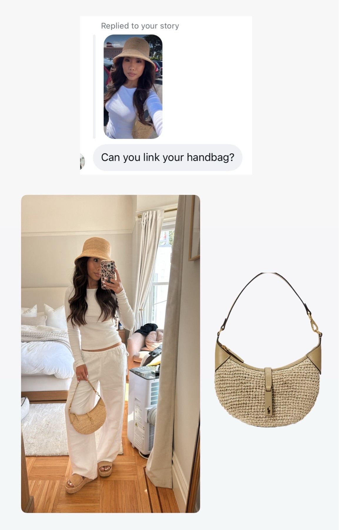My raffia shoulder bag is 30% off! Best price I’ve seen!! My top and linen pants are on sale too

Sizing:
Top - sized up, S
Linen pants - tts, xs
Platform raffia sandals - tts
Hat - followed size chart and got medium!

#LTKSaleAlert #LTKootd