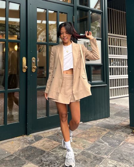 Fall fashion inspo / suit set, new balance 550 

Outfit inspo, ootd, fall style, casual chic look, minimal style, everyday outfit 

#LTKstyletip #LTKAsia